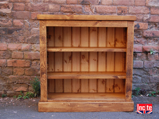 Handcrafted Plank Pine Bookcase 