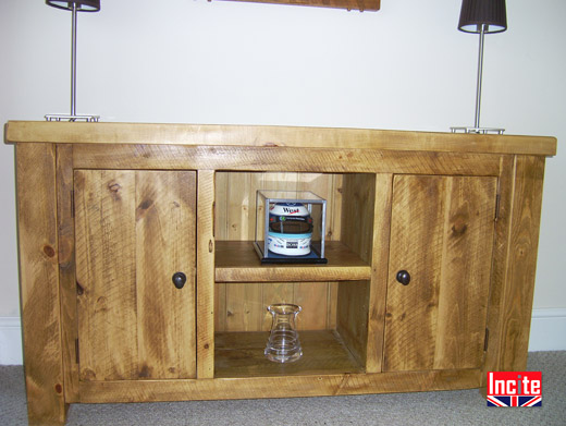 Solid Pine Low Rustic Sideboard