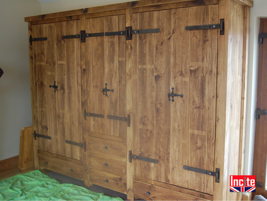 Chunky Pine Wardrobe Combination 