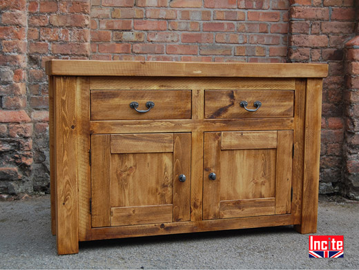 Handmade Rustic Pine Sideboard 