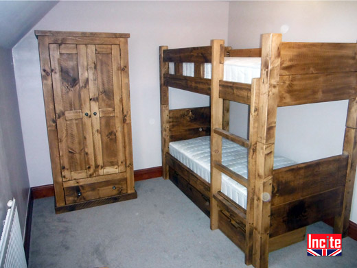 Plank Pine Bunk Beds