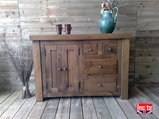 Plank Pine Combination Chest