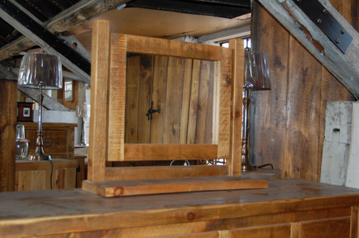 Rustic Pine Dressing Table Mirror