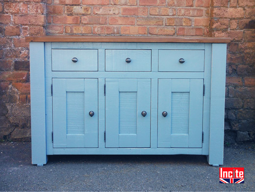 Painted Handmade Plank Sideboard