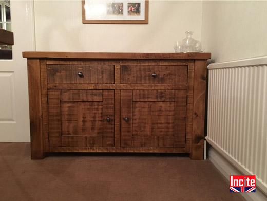 Handmade Rustic Pine Sideboard 