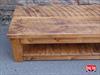 Rustic Pine Shelved Coffee Table 