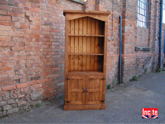 Custom Made Plank Pine Bookcase Dresser With Door Panel Detail By Incite Interiors Derbyshire 