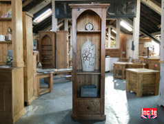 Plank Pine Gothic Bookcase