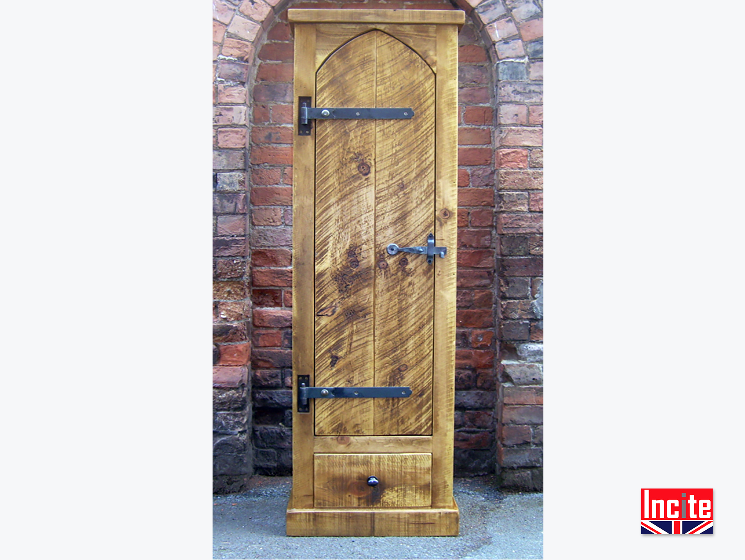 Handcrafted In Derbyshire Plank Pine Gun Cabinet By Incite
