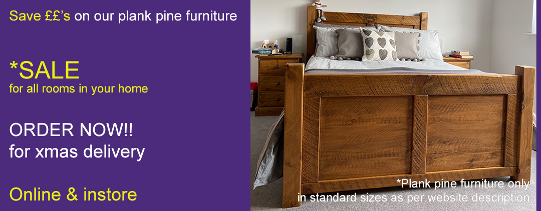 Love Indigo? Love our Plank Pine Furniture Sale now on